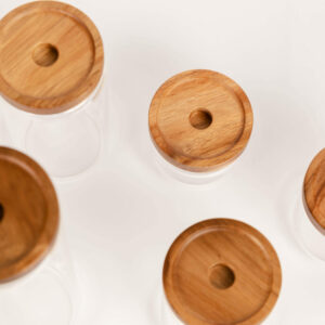 Acacia Wood Lid Jar - 500mls
