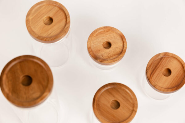 Acacia Wood Lid Jar - 950mls